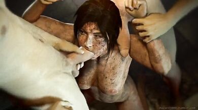 Lara's Filthy Blowjob Adventure with a Large Rod - Hazard3000