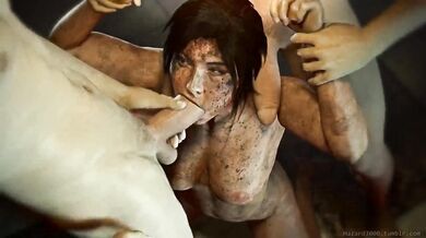 Lara's Filthy Blowjob Adventure with a Large Rod - Hazard3000