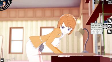 Mai Tokiha My-Hime gets fucked in her tight little ass and pussy by a giant dick!