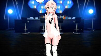 Sexy Submarine Commander Shimakaze Blows Her Crew's Load in 'Cha Cha' MMD Hentai Animation