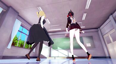 [KKS/MMD] [WiggleWiggle] Horny as Fuck Kaguya Shinomiya and Ai Hayasaka Licking Each Other's Pussies in Kaguya-sama: Love is War