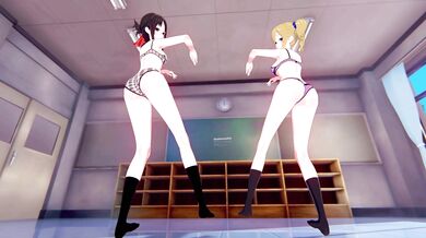 [KKS/MMD] [WiggleWiggle] Horny as Fuck Kaguya Shinomiya and Ai Hayasaka Licking Each Other's Pussies in Kaguya-sama: Love is War