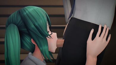Kagura's Juicy Melons Explored by Suzu and Chun-Asa in a Tight Threesome!