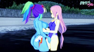 Cumming on FlutterDash's Wet Pussy at the Beach [MagicalMysticVA]
