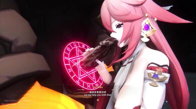 [Erotic Battle] Master Hilichurls vs Miko Yae