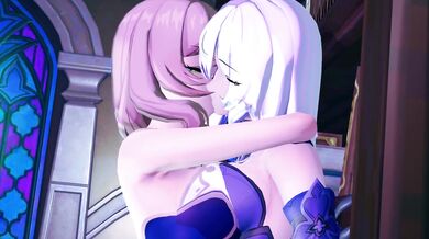 Lisa and Black Swan's Hot Kissing Session