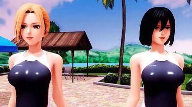 Mikasa and Annie's Sad Dance Fuckfest