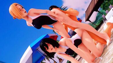 Mikasa and Annie's Sad Dance Fuckfest