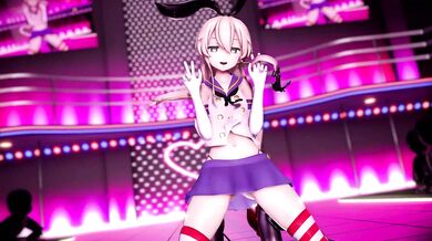 Shimakaze's Sexy Dance Moves in 'Ecchi' GenesisMMD Video