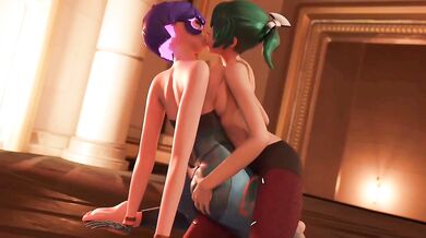 Kissing Cuties: Juno and Kiriko's Lesbian Love Affair