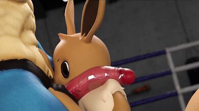 In the bedroom, Lucario VSEevee has a sexy encounter with his girlfriend, Eevee.