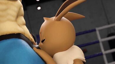 In the bedroom, Lucario VSEevee has a sexy encounter with his girlfriend, Eevee.