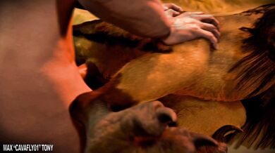 'Sexy Dino-Human Fusion Romance with a Cuddly Scalie'