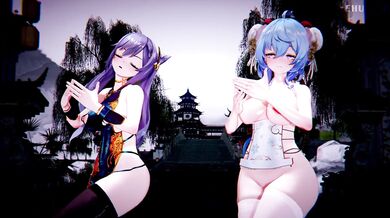 [MaplehutCat] Keqing's naughty night with Ganyu