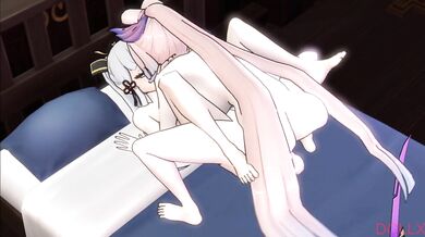 Kokomi's Futa on Ayaka: Wet and Wild Sound by Dollx