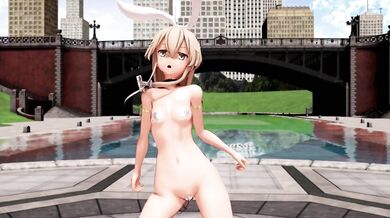 P-Chan's Heart Attack Orgy with Shimakaze in MMD R15 Hentai Action