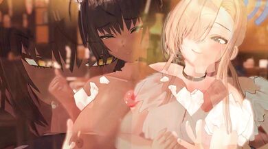 Ass-fucking Asuna and Cum-guzzling Karin [Lustful]