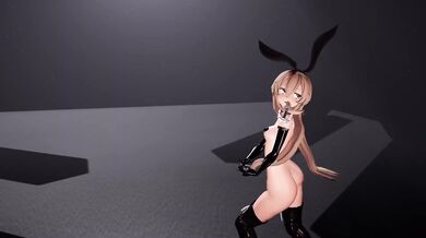 Iroha's Wet Dreams: Shimakaze and the Lilac Licking MMD Porn Parody