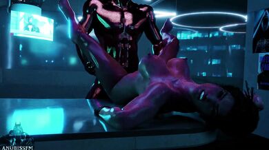 Cyberpunked Chromed up and Pounding Panam - Cyberpunked Edition