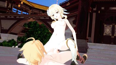 Public Riding With Aether & Lumine: Unknown Artist's Erotic Adventure