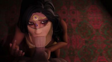 Super Sultry Ana Amari Gets BJ from Lusty Studs in 'Harem Blowjob'