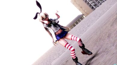 Shimakaze Goes Wild with Daddy in 'Hi Fi Raver' MMD Porn Parody