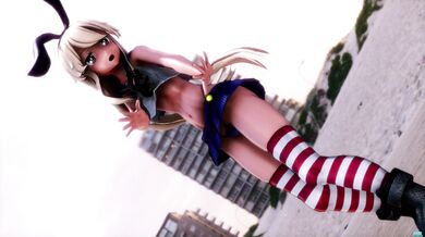 Shimakaze Goes Wild with Daddy in 'Hi Fi Raver' MMD Porn Parody