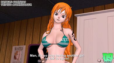 Nami's Massive Futanari Penis Banging Robin