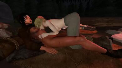 Busty Casca and Tiny Farnese Lesbo Sexcapades