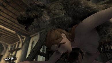 (Skyrim) My Sexy Pet and Her Tranny Owner's Hot Adventures