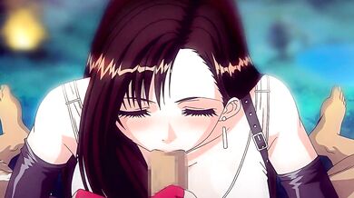 Tifa's Blowjob Debut in High-Definition Quality