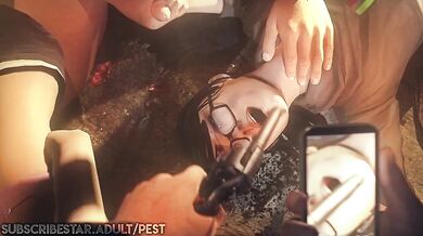 Rachel Amber and Max Caulfield Suck to Survive in Life is Strange (Guro Warning)