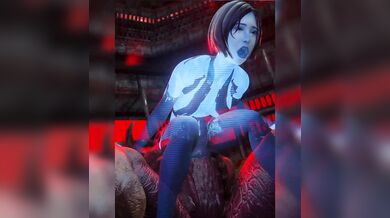 Ball-Gagged and Bound: Cortana's Hardcore Tie-up Ordeal