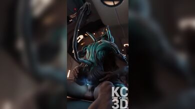 Alien Valkyr Titties Ride on 3D Space Ship