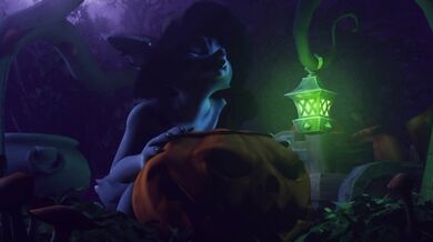 Pinkrotten's Futanari Wolf Banging a Spooky Pumpkin