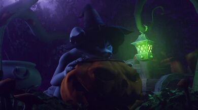 Pinkrotten's Futanari Wolf Banging a Spooky Pumpkin