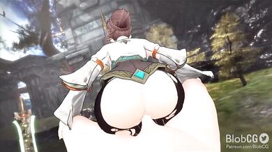 Alexandria's Booty Bounces Back and Forth