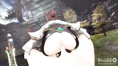 Alexandria's Booty Bounces Back and Forth