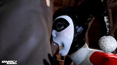 Onaga's Deep Throat Sucking of Harley Quinn