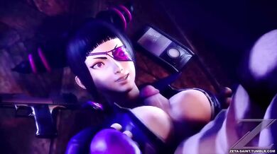 Juri Han's Big Tits Get Fucked by ZetaSaint