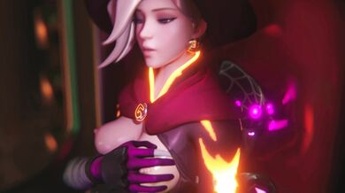 Overwatch Bitch Disco Pounding Her Pussy and Ass in a Hentai Music Video