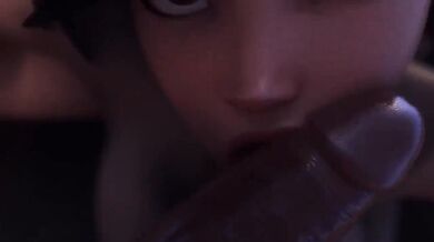 Overwatch Bitch Disco Pounding Her Pussy and Ass in a Hentai Music Video