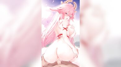 [Ultra HD 4K] Masturbating Miko (60 Frames per Second) [Yaoi]