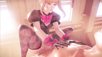 D.va's Black Feline Fuckfest: Wet and Wild with Yeero