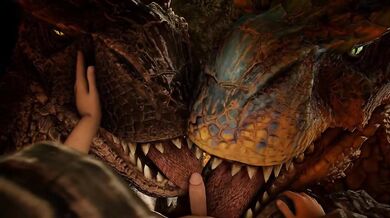 Carnal Catastrophe: Human Male Fucks Both Tigrex and Brute Tigrex in Ivory Lagiacrux