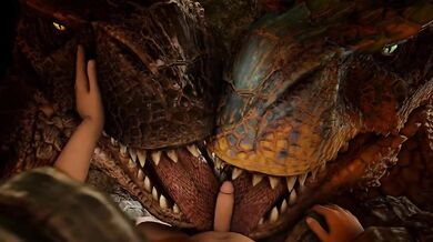 Carnal Catastrophe: Human Male Fucks Both Tigrex and Brute Tigrex in Ivory Lagiacrux
