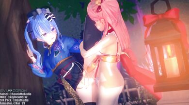 Cumming All Over Koi's Face During Fireworks on New Year's Eve