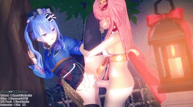 Cumming All Over Koi's Face During Fireworks on New Year's Eve