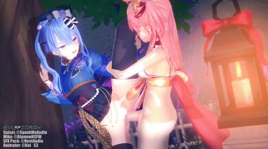 Cumming All Over Koi's Face During Fireworks on New Year's Eve