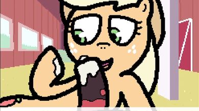 Applejack's Forbidden Ride on the Daily Equestrian Dick~! (With Voiceover)